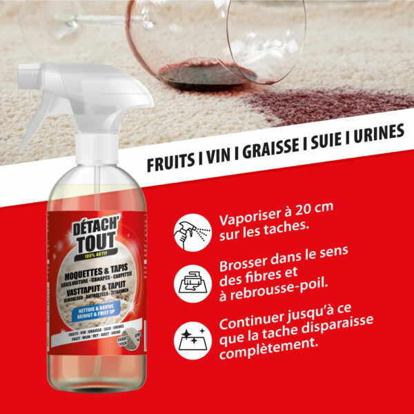 Détachant moquettes & tapis