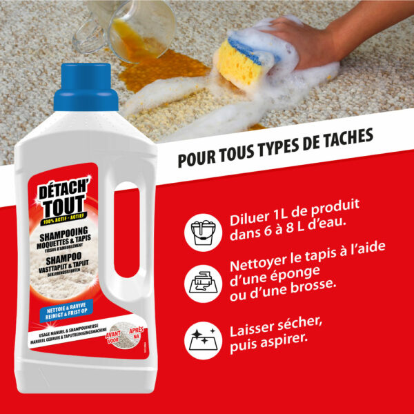 Détachant moquettes & tapis