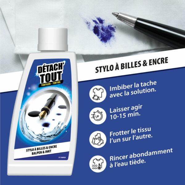 Détachant stylo à bille & encre