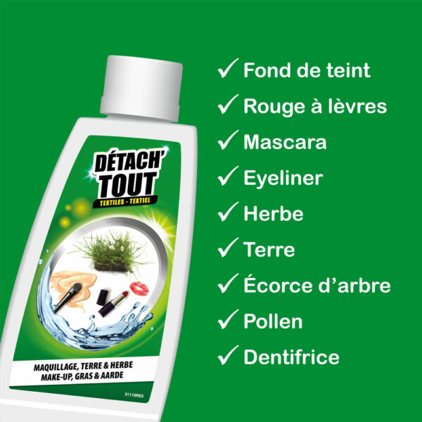 Stain remover makeup, dirt & grass stains