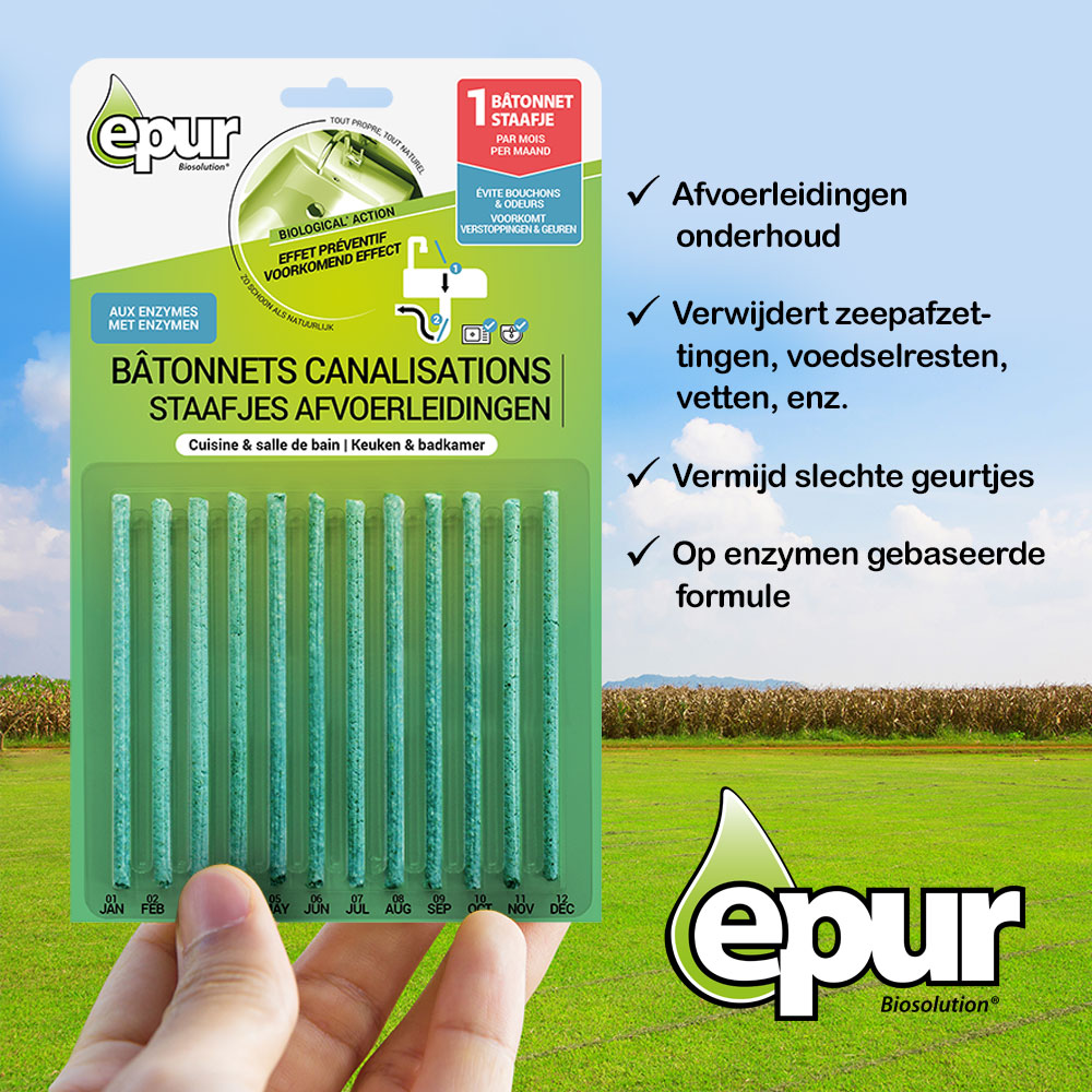 Staafjes afvoerleidingen