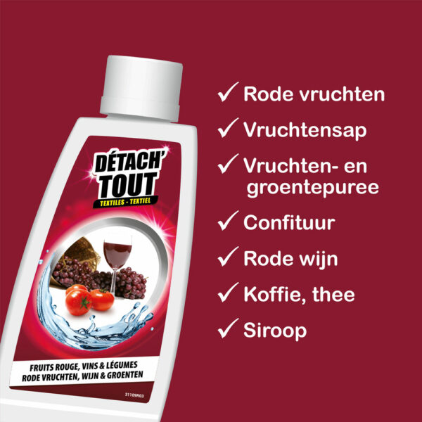 Vlekverwijderaar rood vruchten, wijn en groenten